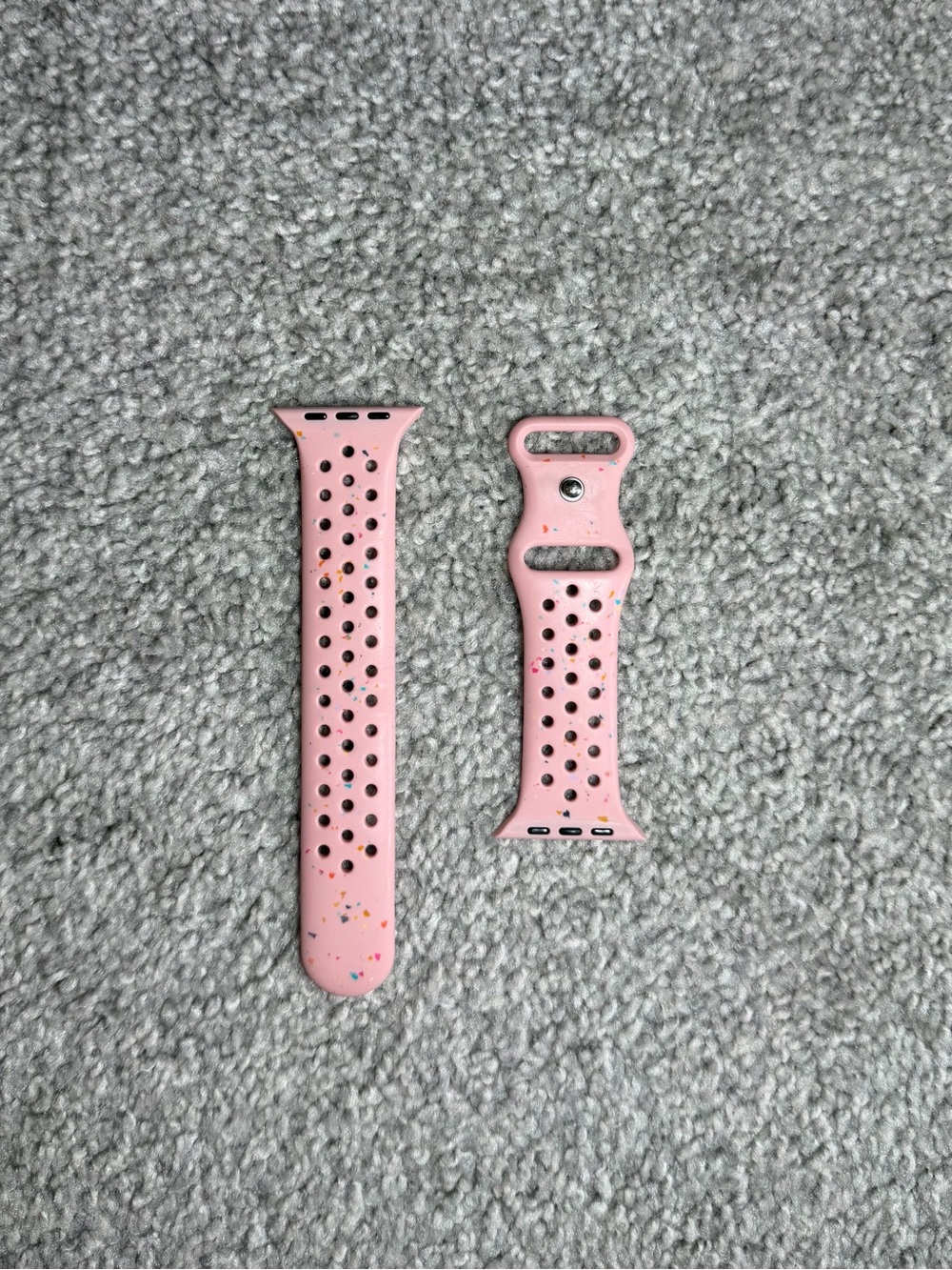Pink Speckled Apple Watch Sport Band